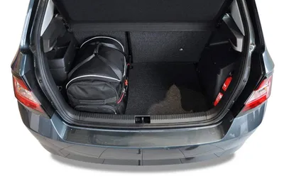 Produktbild von Skoda Fabia Hatchback 2014-2021 Kofferraumtaschen Set 3 Stk