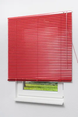 Produktbild von Lysel Outlet Alujalousie 25mm in Rot in den Maßen (B x H) 120cm * 160cm