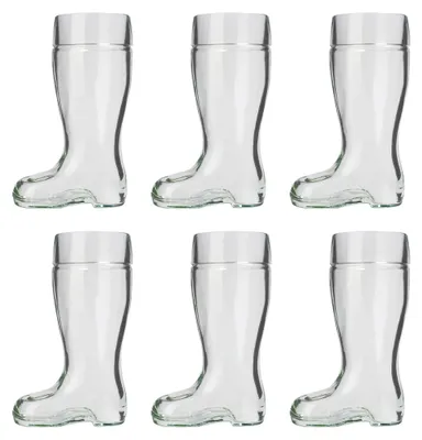 Produktbild von Biergläser, Bierstiefel 6er Set - 1 Liter
