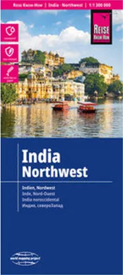Obrázok produktu pre Reise Know-How Mapa India, Nordwest / India, Northwest (1:1 300 000)