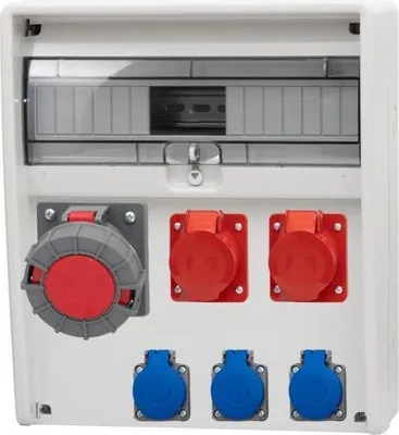 Produktbild von Verteiler 17M ULISSE 16A/5P, 32A/5P, 63A/5P, 3x230V IP65