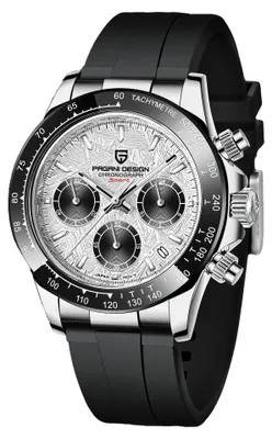 Produktbild von Herrenuhr Pagani Design Quint, Quarz, Chronograph, Schwarz / Silber