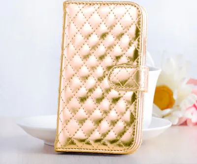 Produktbild von Samsung Galaxy J5 2017 Karo Metallic Tasche Gold