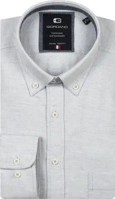 Produktbild von Giordano Hemd hellblau Baumwolle mit Button-Down-Kragen