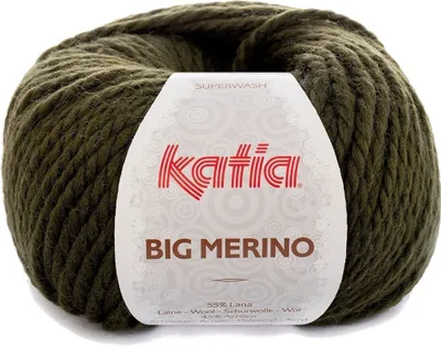 Immagine prodotto di Katia Big Merino 17, filato per maglieria, colore verde scuro