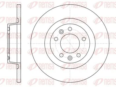 Produktbild von 2x REMSA Bremsscheibe 61053.00 hinten für FIAT Scudo (270_ 272_) 289 8mm 49mm