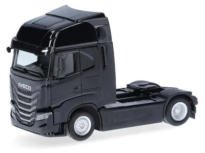 Zdjęcie produktu dla Herpa – ciężarówka Iveco S-Way MY24, ciągnik siodłowy, czarny, 319461