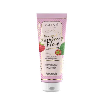 Produktbild von Vollare VEGEbar Himbeerfluss Feuchtigkeitsmaske für das Gesicht, 100 ml
