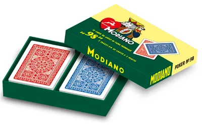 Obrázok produktu pre Modiano Rommé – 98 hracích kariet v kartónovej krabici