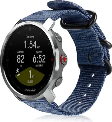 Produktbild von Strap-it Polar Grit X Nylon-Schnallenarmband (Blau)