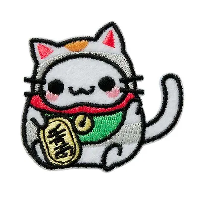 Produktbild von Mono Quick 08061 Winkekatze, Bügelbild, Patch Maneki-neko Glück