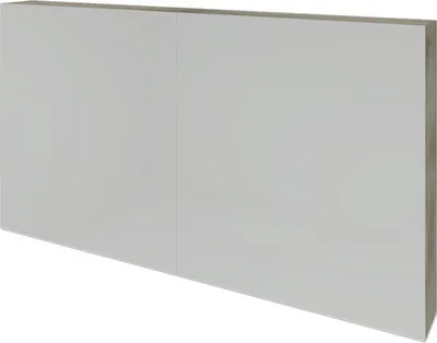 Produktbild von Spiegelschrank Sanox 120 x 12 x 65 cm grain oak 2-türig doppelt verspiegelt