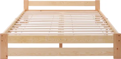 Produktbild von Flieks Futonbett Doppelbett 140×200, Klassisches Bett mit Kopfteil & Lattenrost