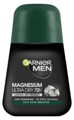 Image de Garnier Magnesium Ultra Dry Antiperspirant Bullet - Homme, 50ml - 72h de protection
