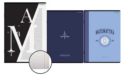 Zdjęcie produktu dla Notatnik A4 60k w kratkę matematyka Megamix Top2000