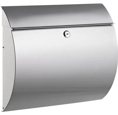 Produktbild von Alco Briefkasten Metall lackiert 330x120x375mm silber