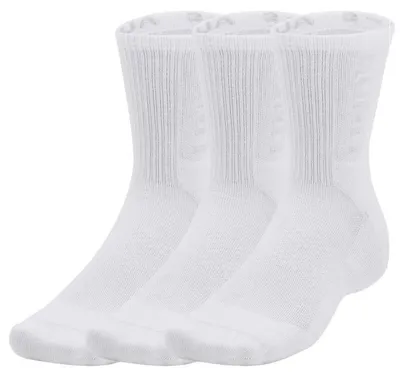 Image de Chaussettes de sport Under Armour Heatgear Maker Mid Crew Blanc 3 paires