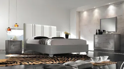 Produktbild von Luxus Set Schlafzimmer Bett Nachttisch Kommode Spiegel Gruppe Garnitur Neu 5tlg.