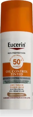 Produktbild von Eucerin Sun Protection Oil Control Tinted Sun Gel-Cream SPF 50+ 50 ml