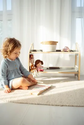 Produktbild von MINI Regal für Spielzeug und Montessori-Hilfsmittel - grau