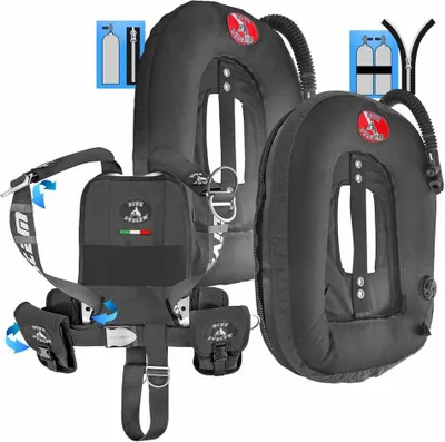 Obrázok produktu pre Potápačský systém Quikly Moby Wings Black Black Jedna veľkosť