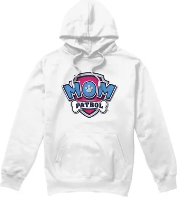 Produktbild von Paw Patrol - "Mom Patrol" Kapuzenpullover für Herren - Muttertag TV8950 (L) (Weiß)