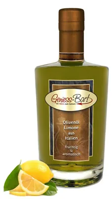 Produktbild von Olivenöl Limone Zitrone aus Italien 0,5L extra vergine erste Kaltpressung