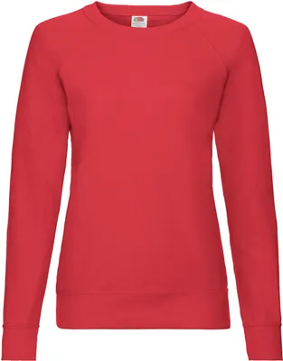 Produktbild von Lightweight Raglan Sweat Lady-Fit ,Farbe: rot ,Größe: S
