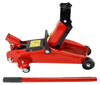 Produktbild von Niedrigprofil-Fahrzeugheber, maximale Tragfähigkeit 2 Tonnen, Hubhöhe von 5,31"-12,8", schwere Eisenkonstruktion, Einpumpen-Design, hydraulischer Wagenheber