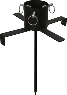 Produktbild von Best Season Christbaumständer mit Erdspiess,  9 cm Durchmesser, ca.47 x 37 cm, schwarz