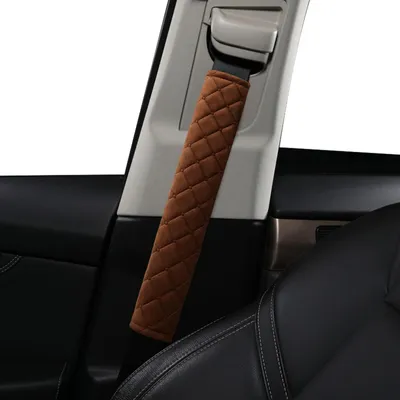 Obrázek produktu pro Příslušenství pro bezpečnostní pásy do auta, 2 kusy, hnědé, 33 cm