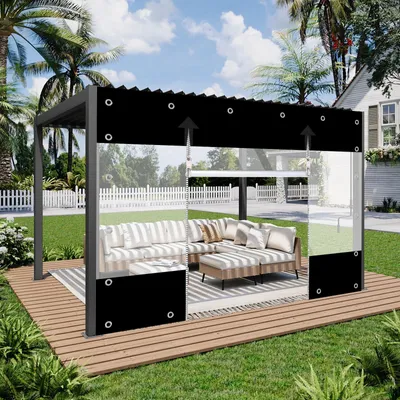Image de SolidKeus - Bâche de protection en PVC étanche avec fermeture éclair, idéale pour une utilisation en extérieur