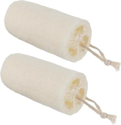 Set von 2 natürlichen Luffa-Schwämmen zur Exfoliation
