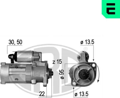Produktbild von ERA 220578A Starter Anlasser 1,2kW 12V