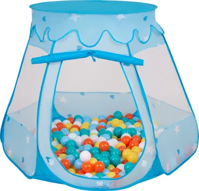Produktbild von Selonis Spielzelt 105x90cm 600 Bälle ∅6cm Zelt Mit Bunten Bällen Für Babys Und Kinder