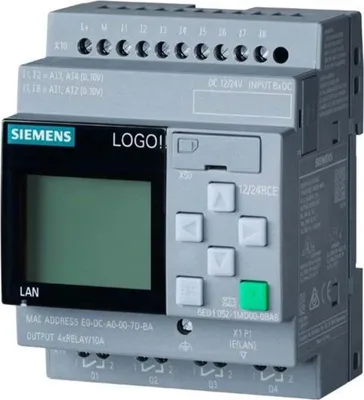 Produktbild von SIEMENS SPS-Steuerungsmodul LOGO! 12/24 RCE, 6ED1052-1MD08-0BA1
