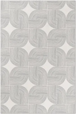 Produktbild von Lineran-Geflecht, dekoratives Vintage-Muster – Vinylteppich – 140x210 cm – Indoor Teppich – Flur – Pflegeleicht – Modern