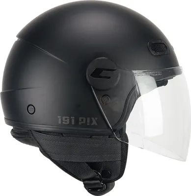 Zdjęcie produktu dla Kask Jet CGM 191A PIX MONO matowo-czarny z długim daszkiem, rozmiar L