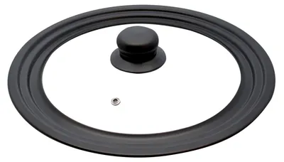 Universeller Topfdeckel 16/18/20 cm, Glas, Schwarz