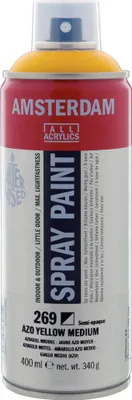 Produktbild von Amsterdam Sprühfarbe Spraydose hochpigmentiert 400 ml Azogelb Mittel 269