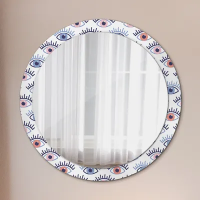 Produktbild von Spiegel - Mirror zum Wandspiegel Schlafzimmer – Schminkspiegel- modern Augen Stil- Ø90cm