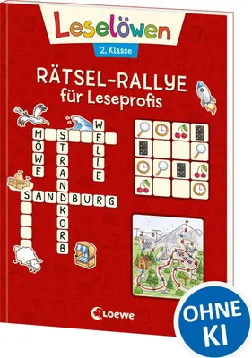 Produktbild von Leselöwen Rätsel-Rallye für Leseprofis - 2. Klasse (Rot)