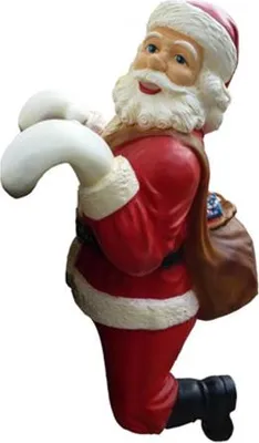 Image de Figure du Père Noël Statue Lampe extérieure Décoration Saint-Nicolas Sculpture 108cm Nouveau
