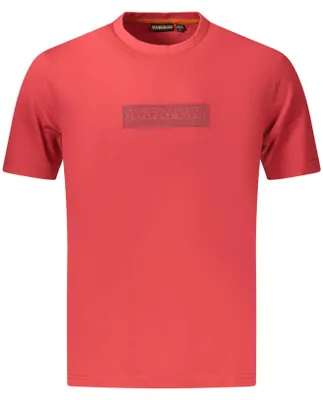 Produktbild von Herren T-Shirt Rot, Relaxed Fit, Nachhaltige Baumwolle, Print-Design