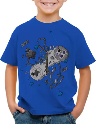Produktbild von style3 16-Bit Controller T-Shirt Kinder snes kart yoshi luigi mario