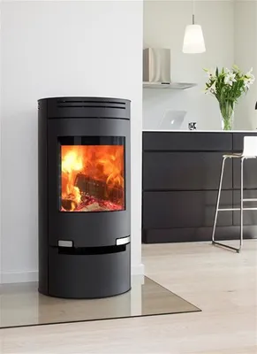 Image de Poêle à bois Aduro 1.1 noir acier avec tiroir 6kW