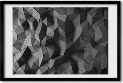 Produktbild von Bild 60x40 MDF-Rahmen, Wandkunst Abstract 3D