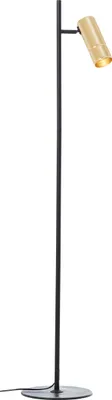 Produktbild von Brilliant Stehlampe Marty LED-Stehleuchte, 130 cm, GU10, 350 lm, 3000 K, schwarz/matt goldfarben