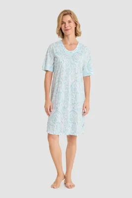 Produktbild von Rösch Paisley Nachthemd 1263045 Aqua - größe 44  - Blau