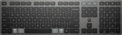 Produktbild von HP 725 Kabellose Tastatur, Multi-Device, QWERTZ, BT + RF, Schwarz